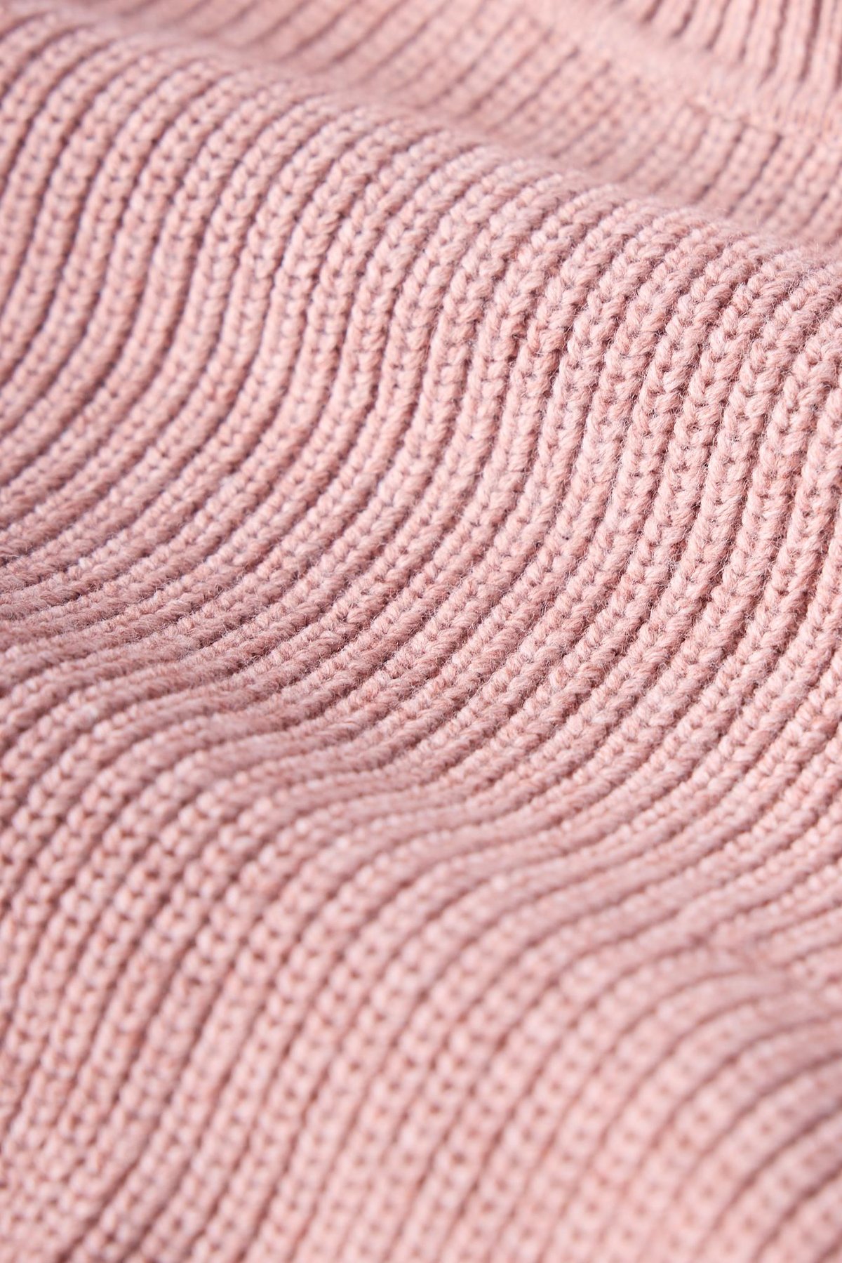 Peraluna Nikita Selanik Örgü Rahat Kesim Kadin Triko Kazak - Pudra