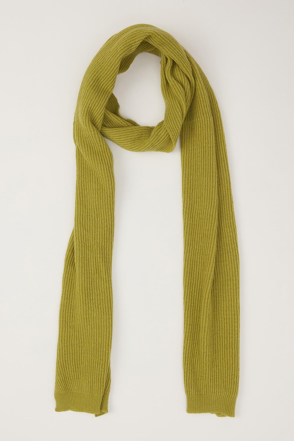Peraluna NOMI SCARF Thessaloniki Knitting Cashmere Blend Soft Women's Knitwear Scarf - Green