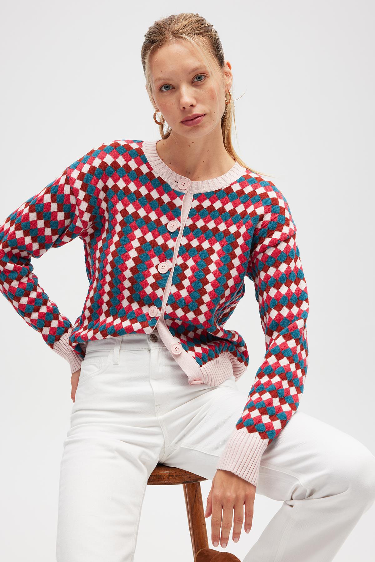 Peraluna Pilgrim Triko Hırka - Multi