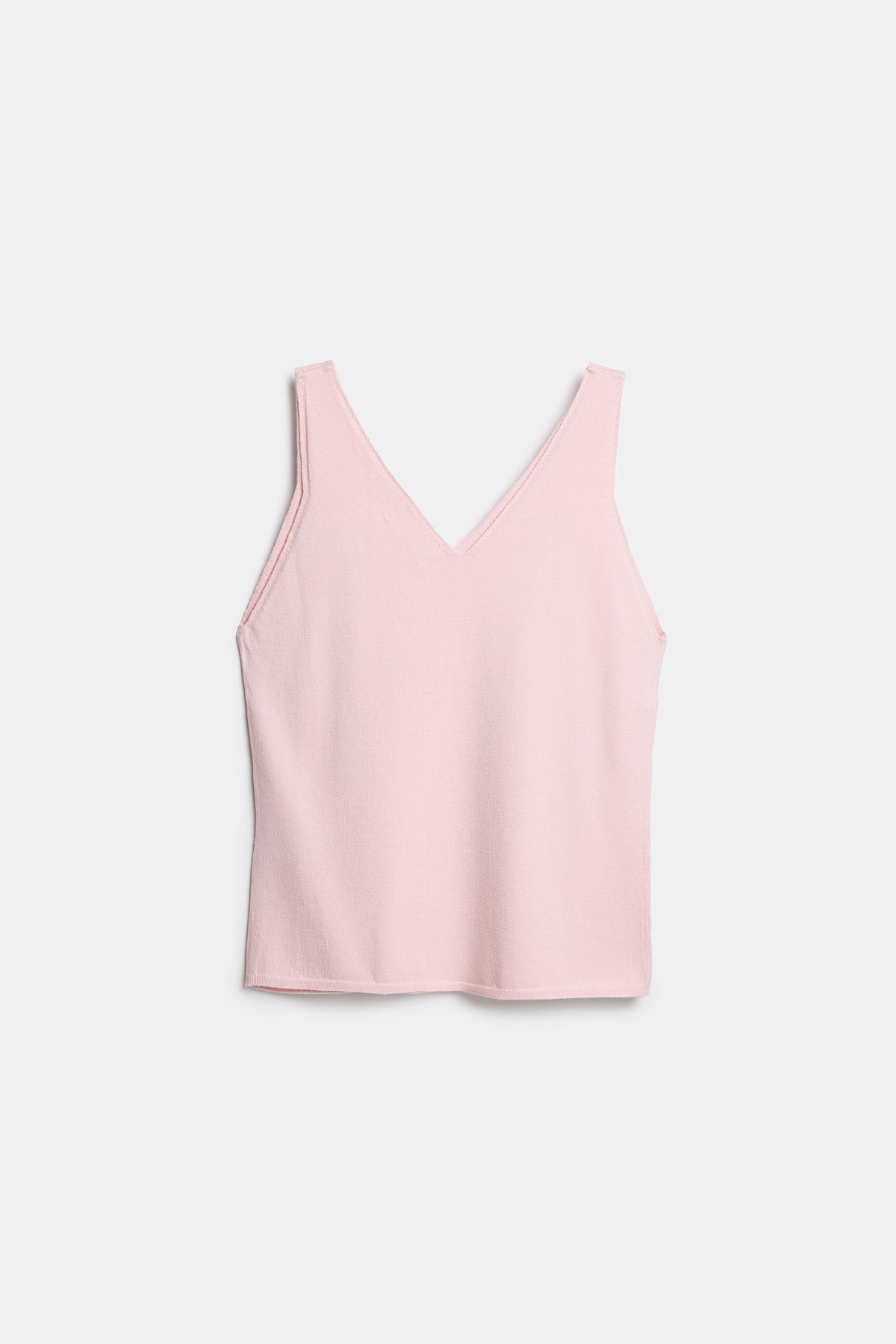 Peraluna RUBY TOP V-NECK Summer Women's Knitwear Undershirt - Light Pink