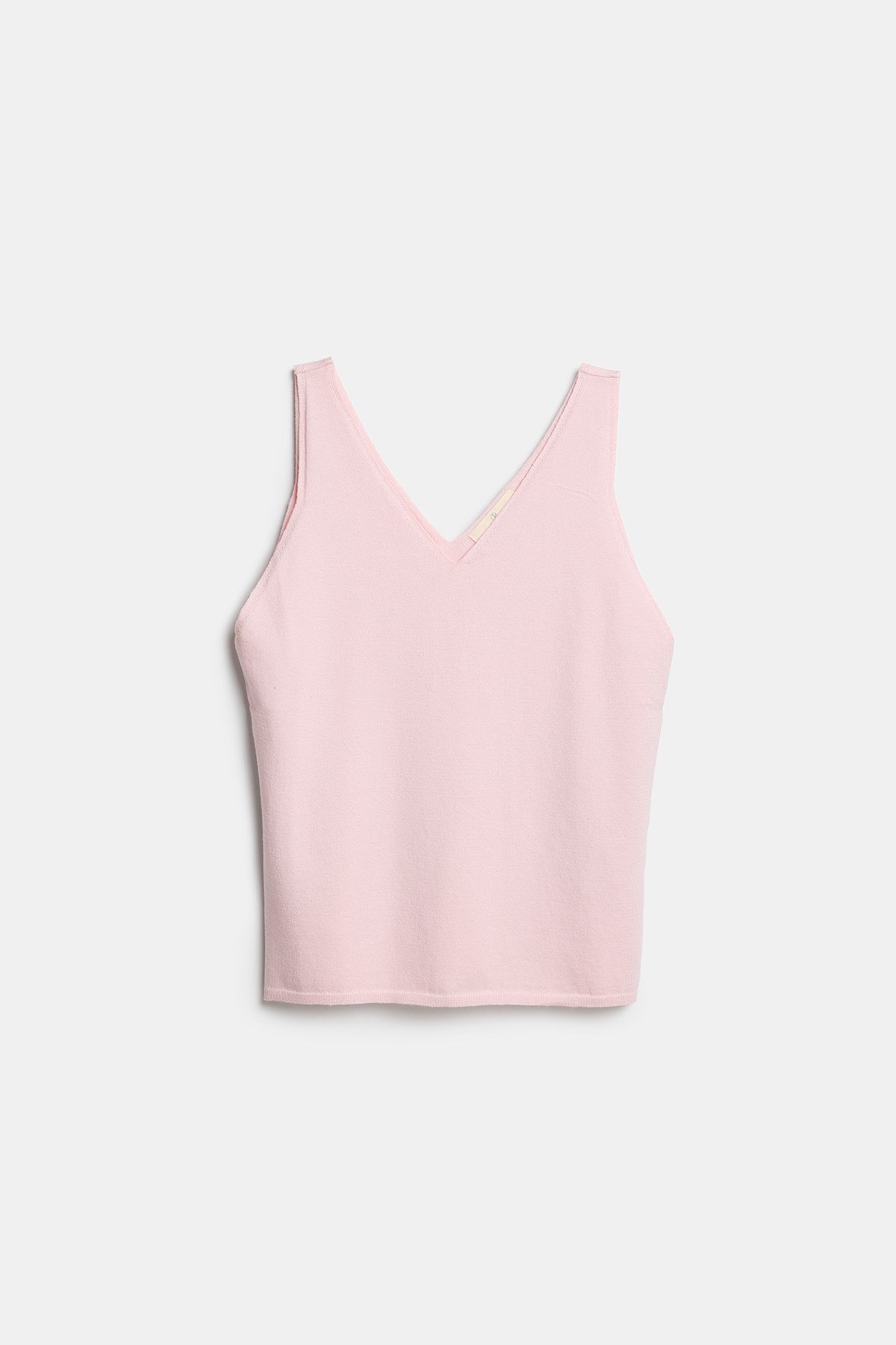 Peraluna RUBY TOP V-NECK Summer Women's Knitwear Undershirt - Light Pink