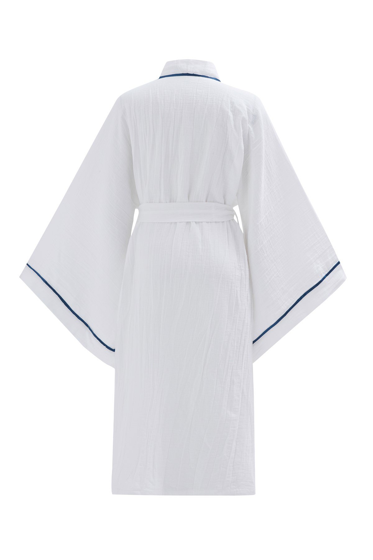 Peraluna SANDAL KIMONO Yazlık Muslin Kadın Kimono Beyaz