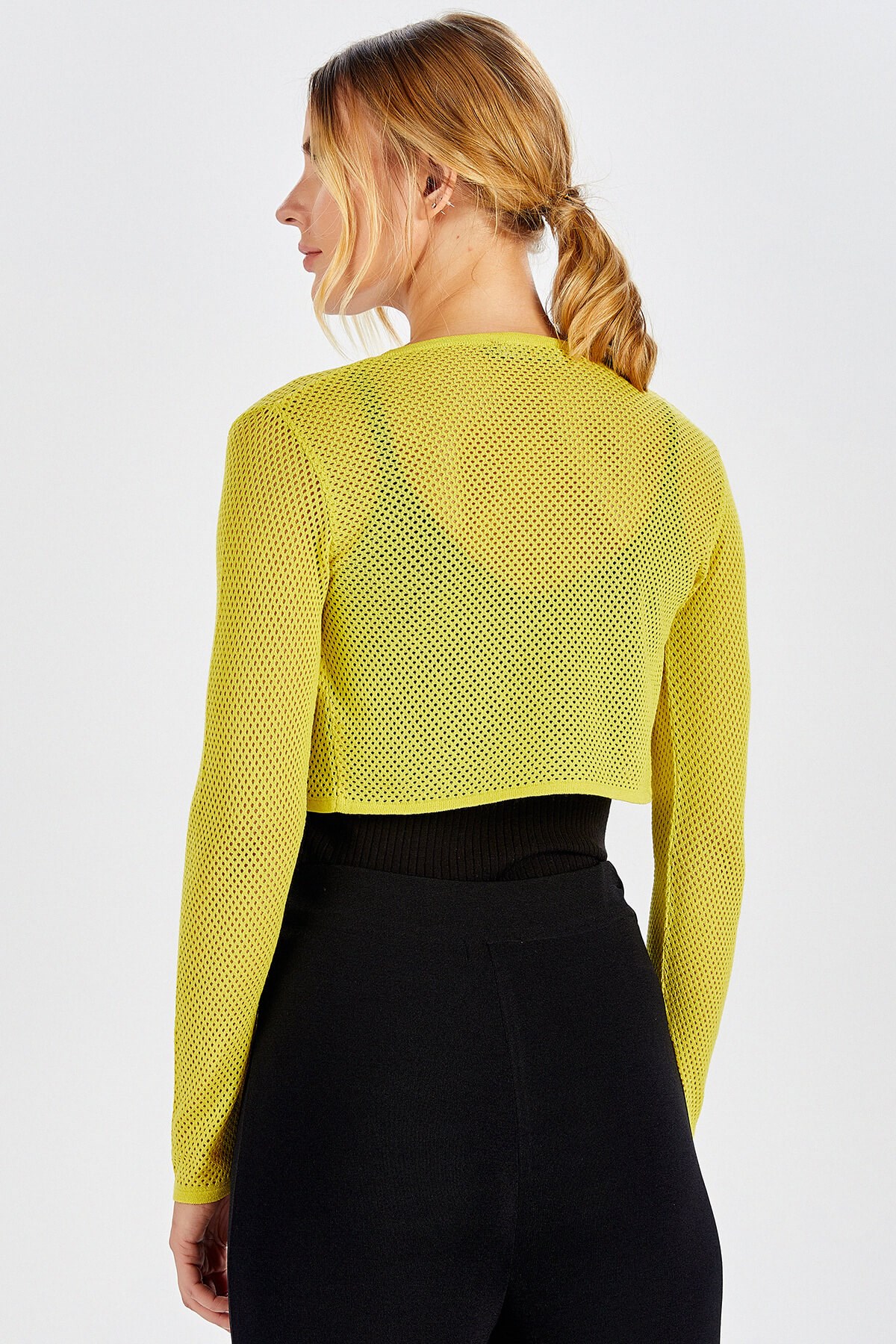 Peraluna Sarı File Bolero