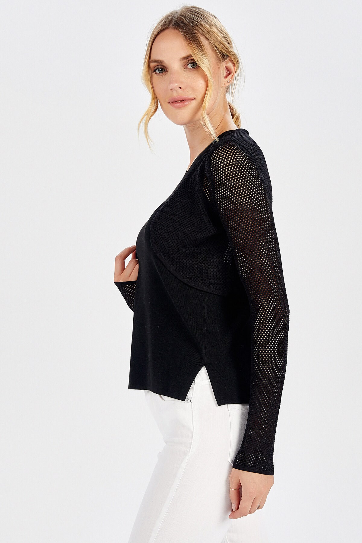 Peraluna Siyah File Bolero