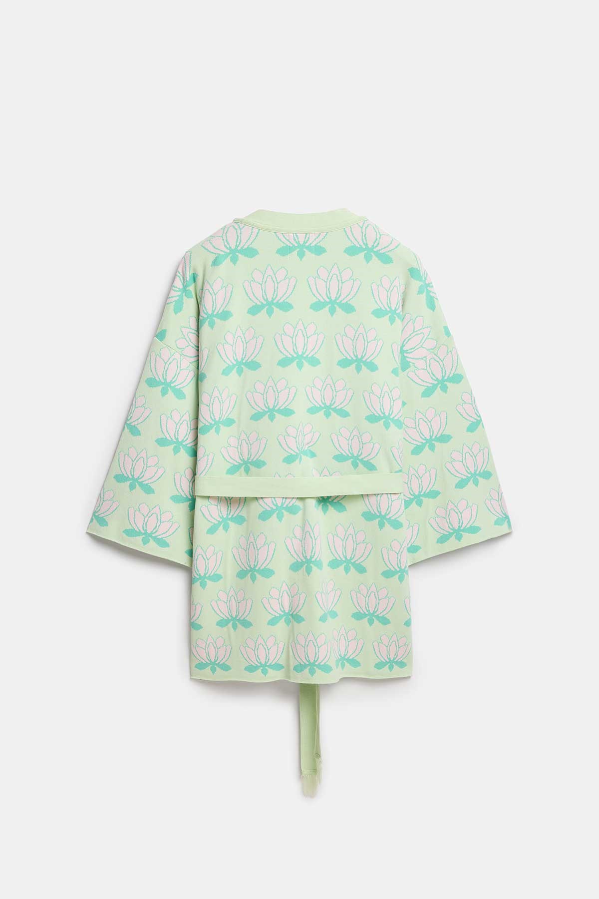 Peraluna Urban Lotus Kimono, İnce Yazlık Kadın Kimono - Mint Multi