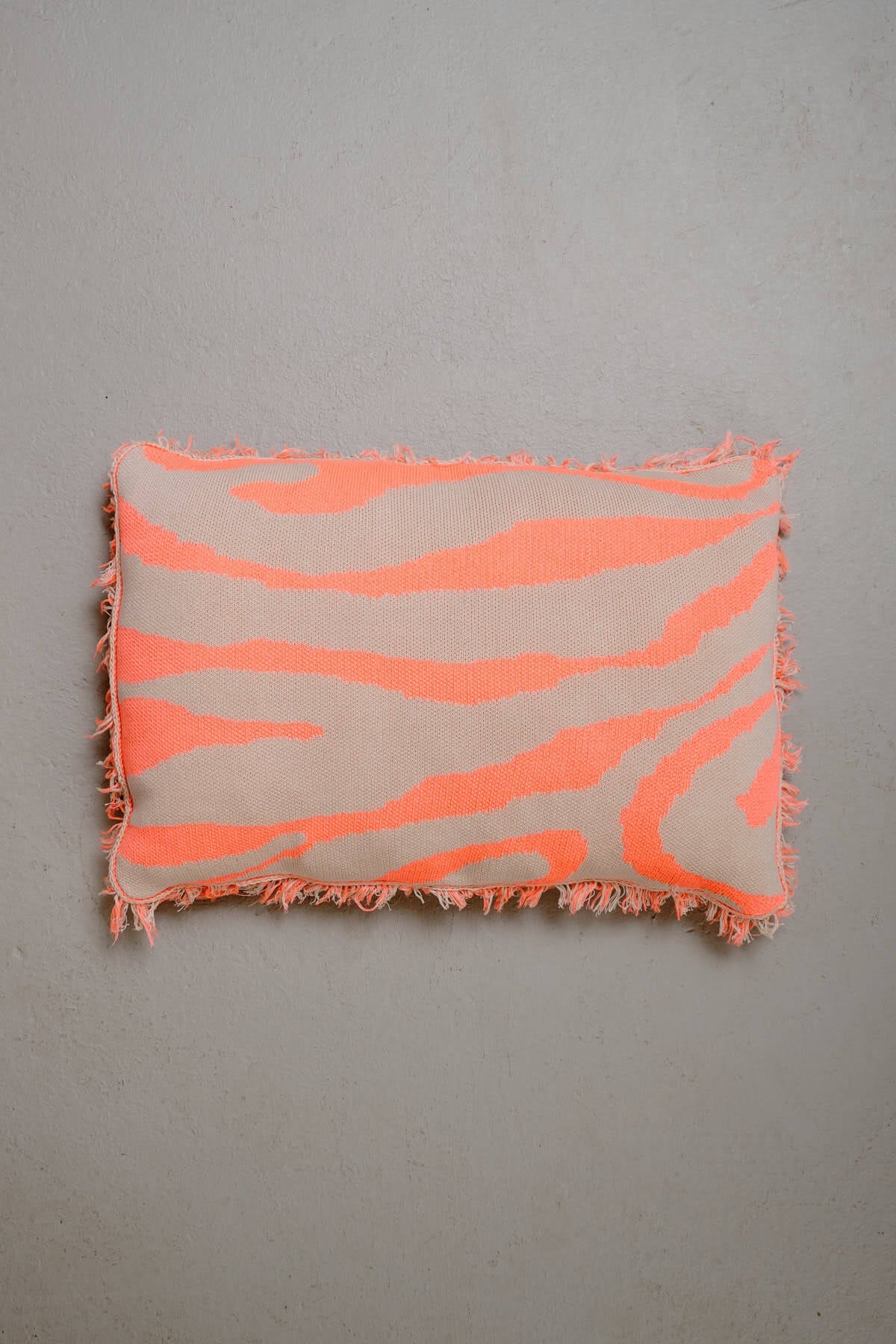 Peraluna ZEBRA PILLOW %100 Organik Pamuk Triko Yastık Bej