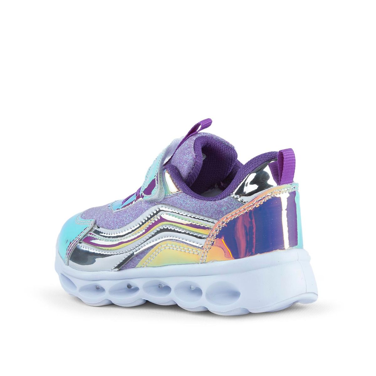 Buckhead Buckhead ÇOCUK IŞIKLI CIRTLI GÜNLÜK AYAKKABI BUCK4246 TRIO SHINY Hologram