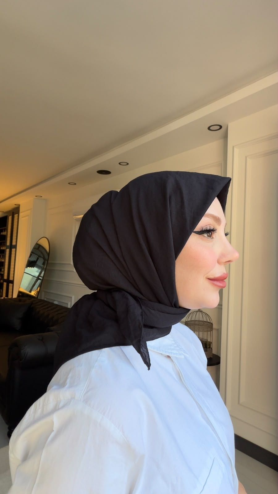 PURE AND SOFT EŞARP SİYAH
