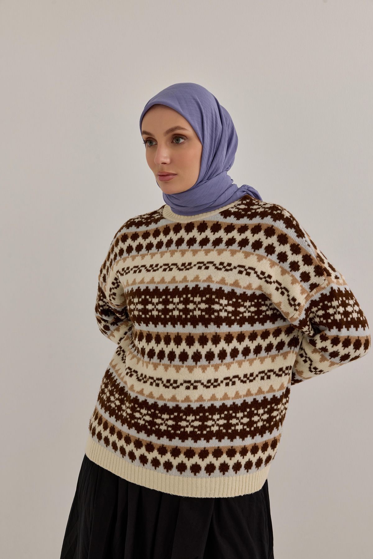 Soft Krinkıl Eşarp Uçuk Lila