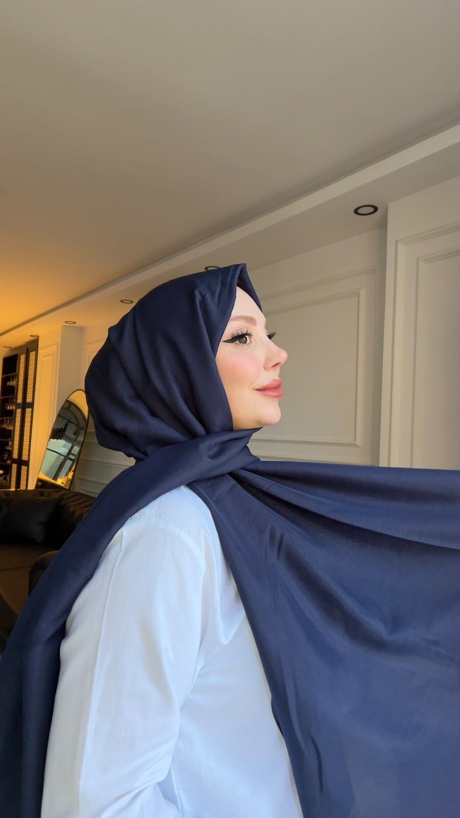 VUAL/BRİSA ŞAL LACİVERT