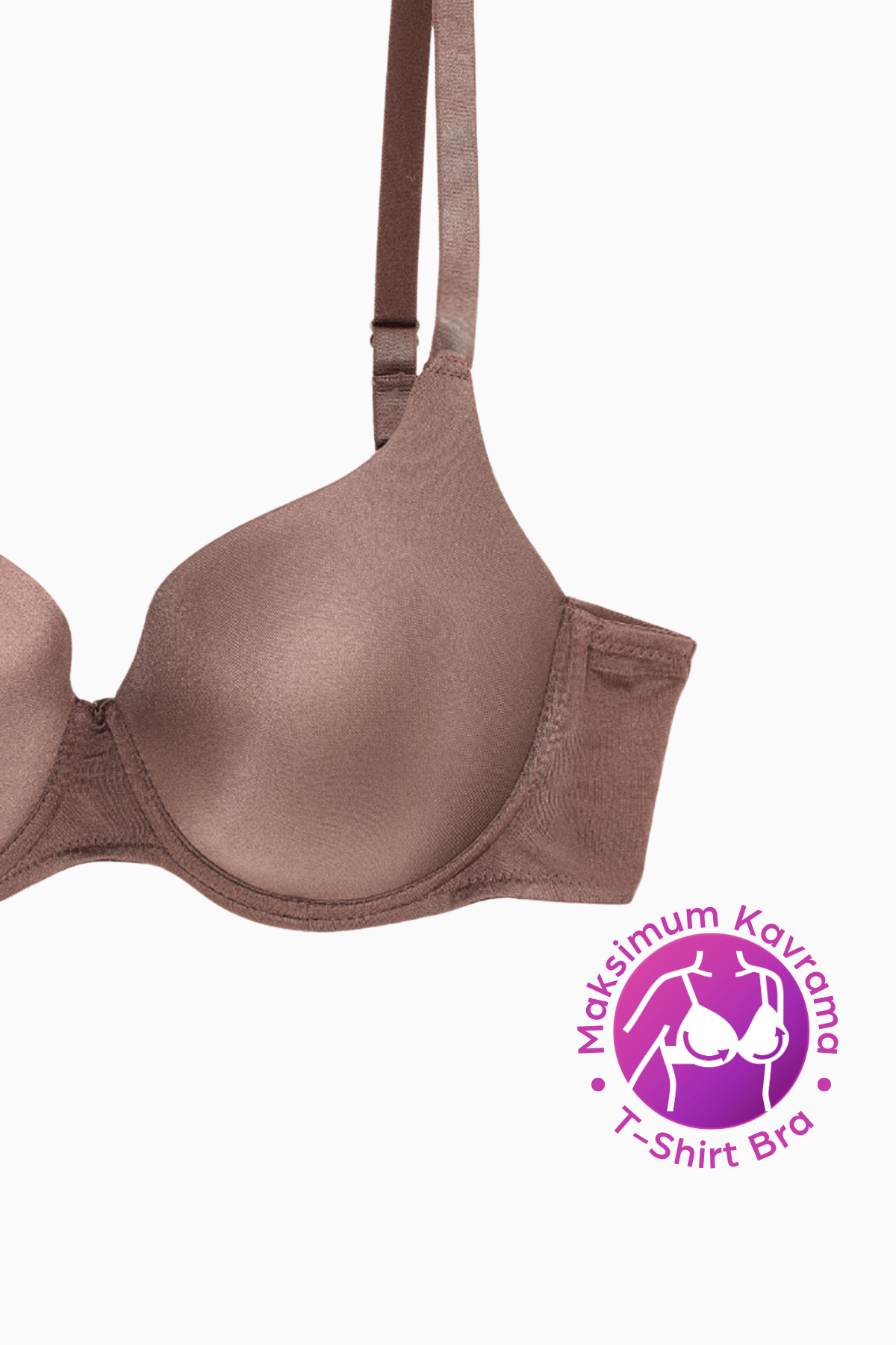 Eva Toparlayıcı Mikro Sütyen - Dolgusuz - Basic - 2531 - Bronz Kahve