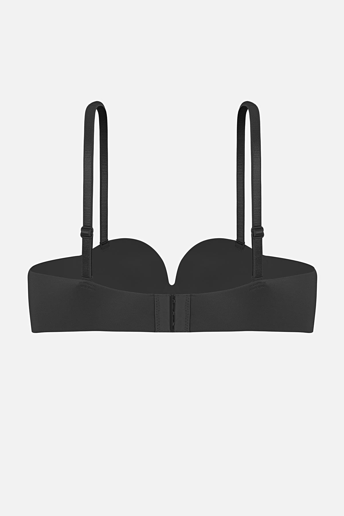 Lotus Lazer Dikişsiz Balensiz Desteksiz Sütyen - 2819 - Siyah