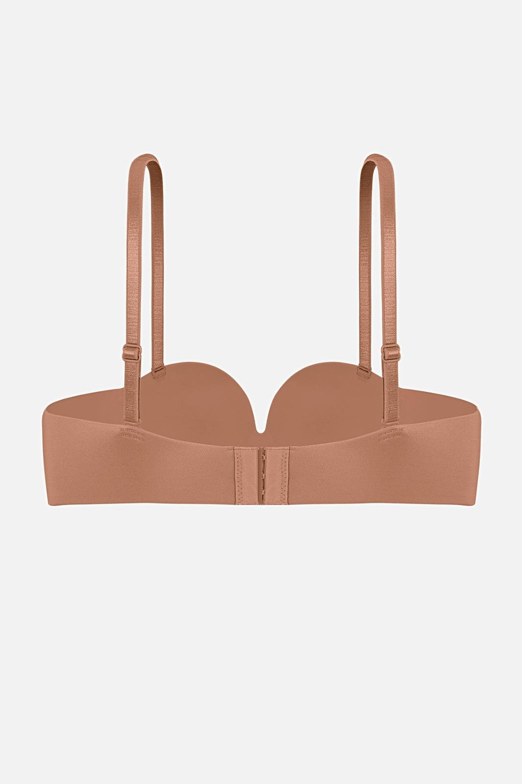 Lotus Lazer Dikişsiz Balensiz Push Up Sütyen - 2818 - Bronz Kahve
