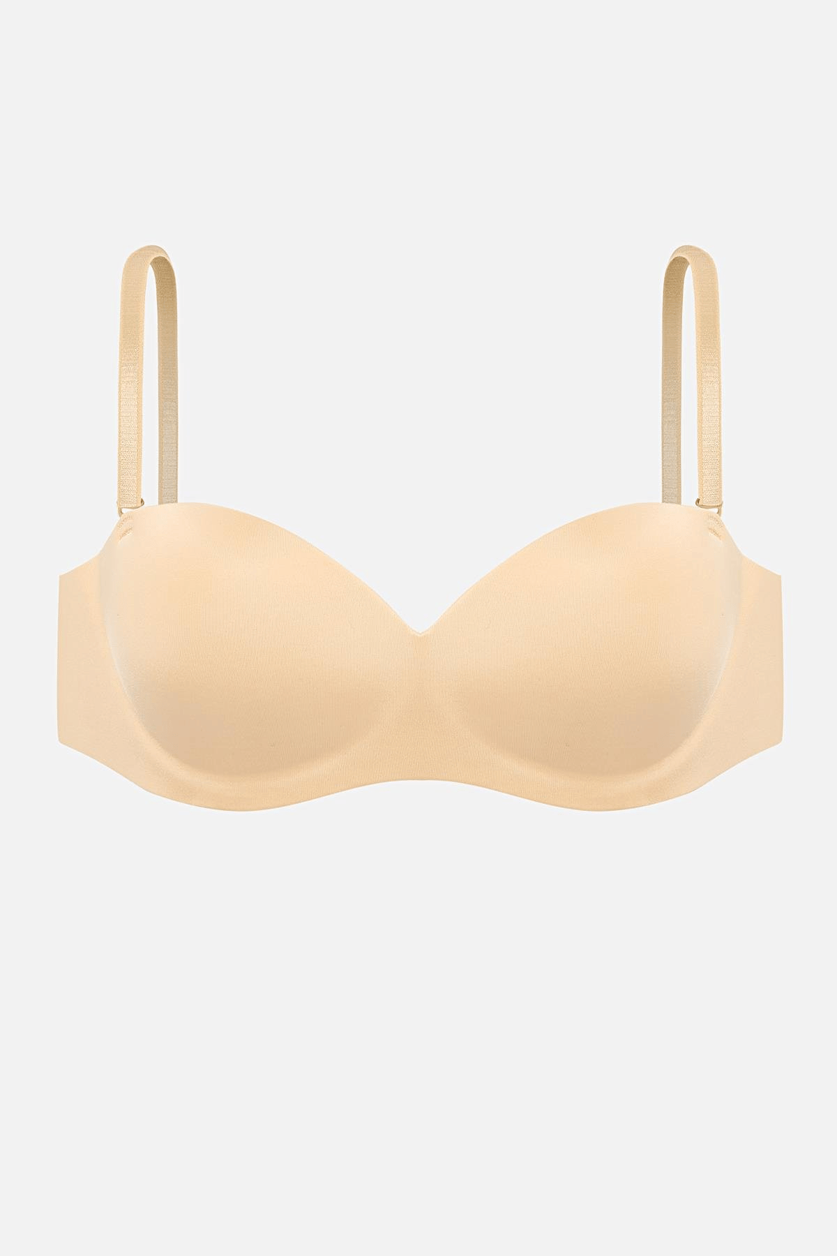 Lotus Lazer Dikişsiz Balensiz Push Up Sütyen - 2818 - Ten