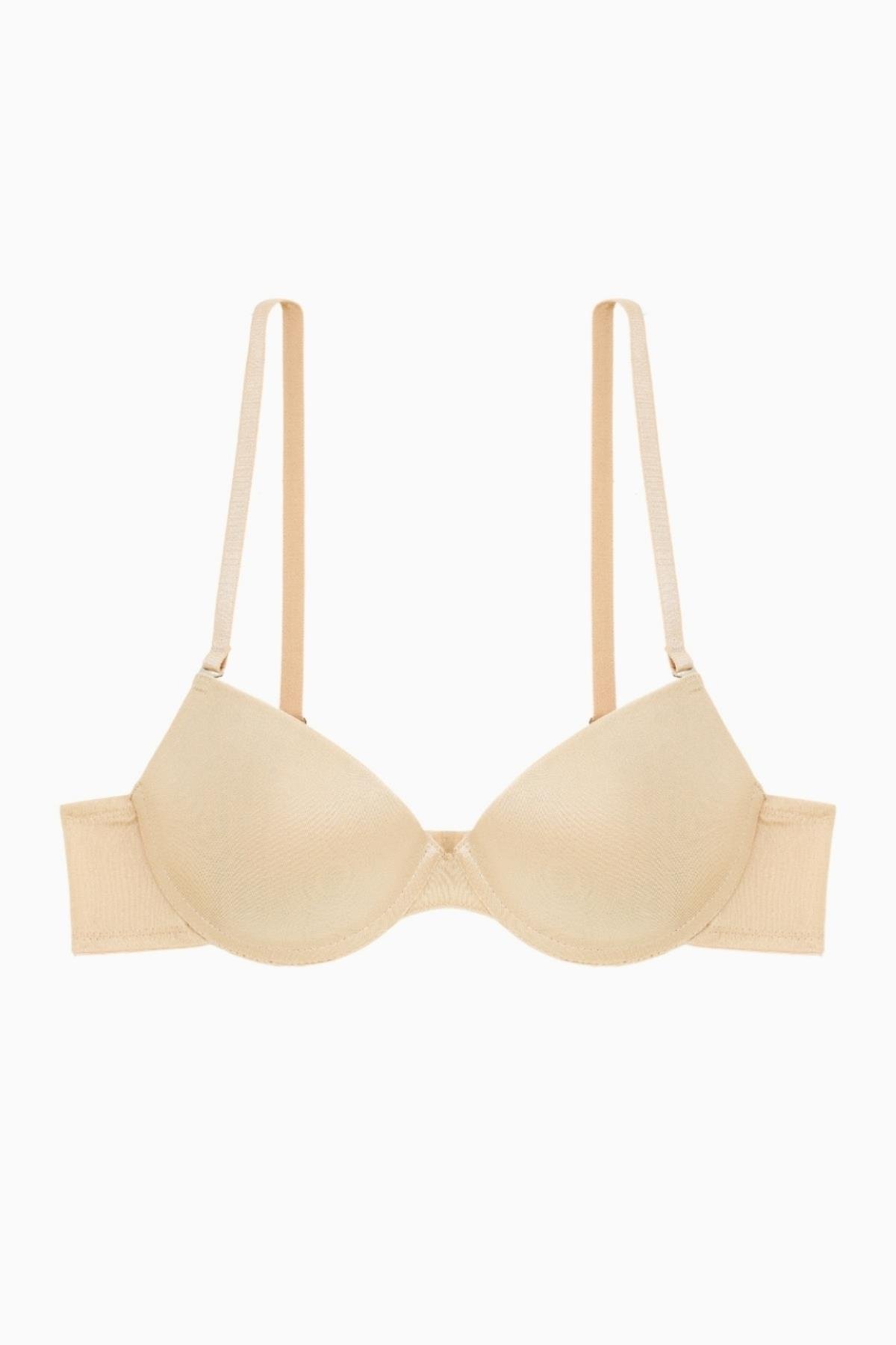 Luna Tak-Çıkar Askılı Mikro Sütyen - Soft Push Up, Yarı Dolgulu - Basic - 2533 - Ten