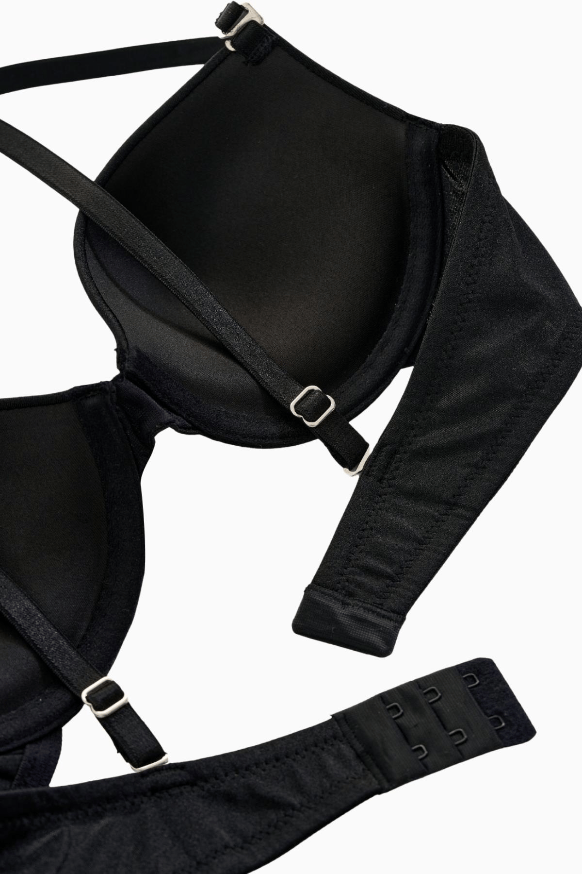 Luna Tak-Çıkar Askılı Mikro Sütyen - Soft Push Up, Yarı Dolgulu - Basic - 2533 - Siyah