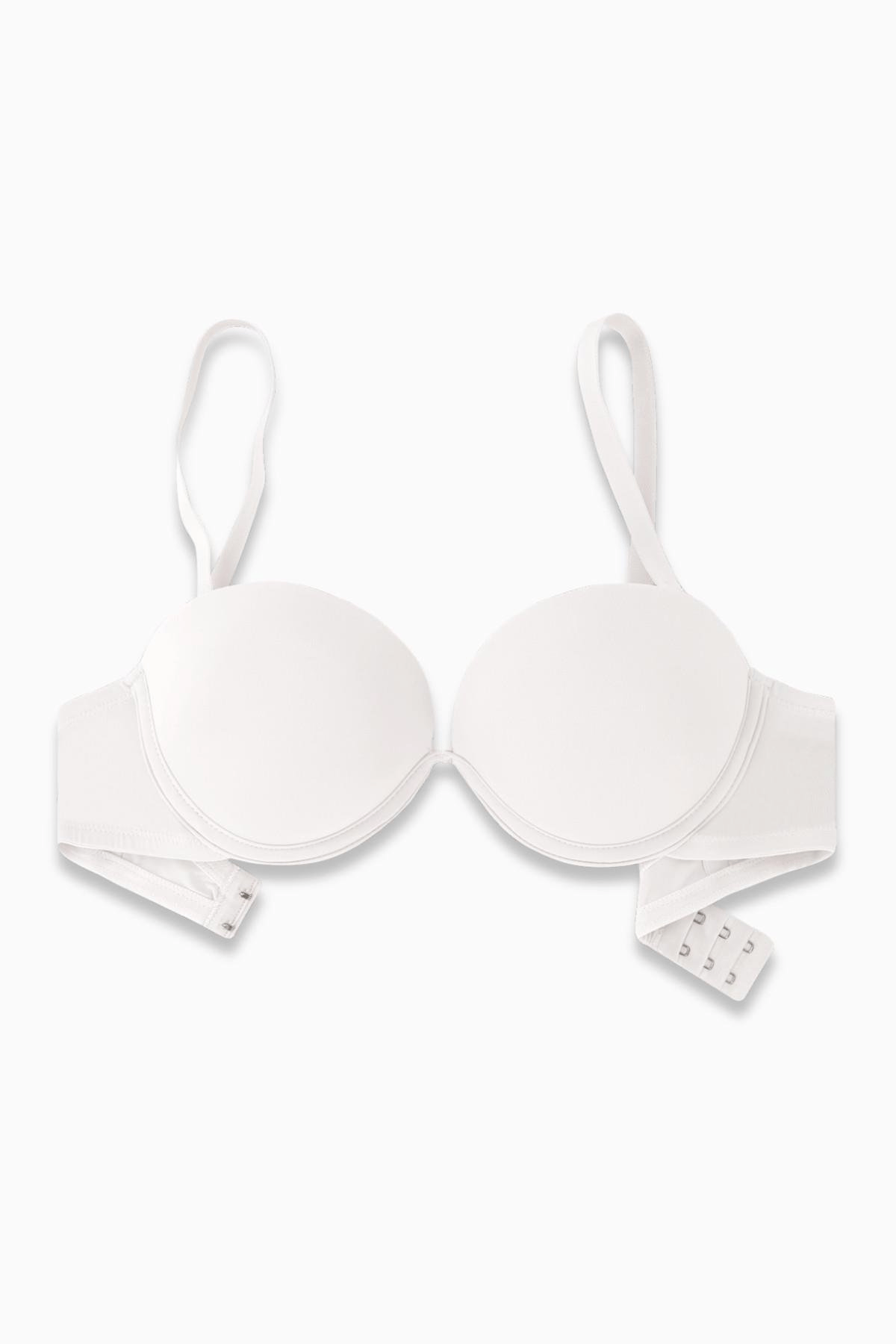 Olympos Tak-Çıkar Askılı Mikro Sütyen - Double Push Up, Ekstra Dolgulu, Midesiz - Premium Basic - 2499 - Ekru