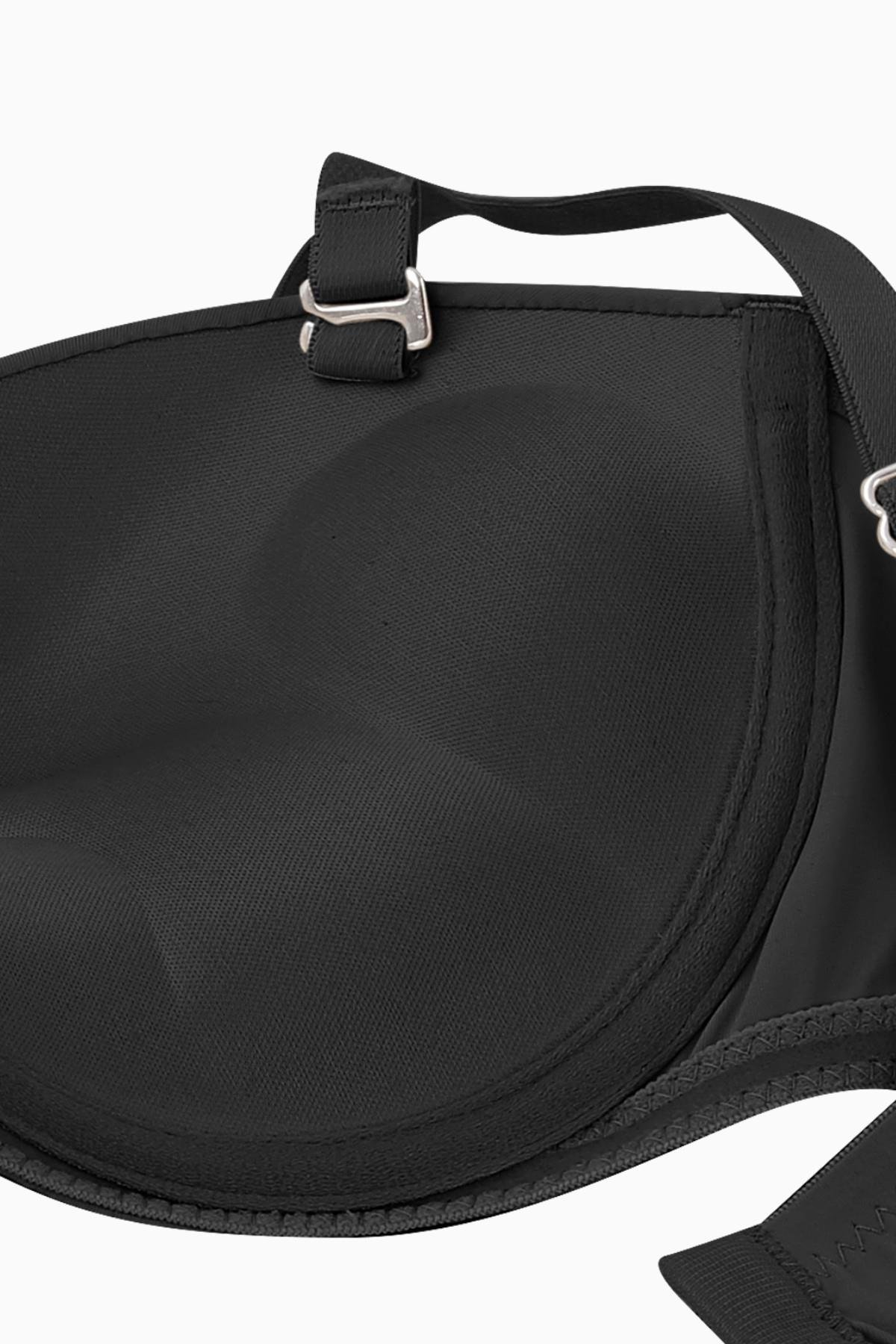 Olympos Tak-Çıkar Askılı Mikro Sütyen - Double Push Up, Ekstra Dolgulu - Premium Basic - 2498 - Siyah