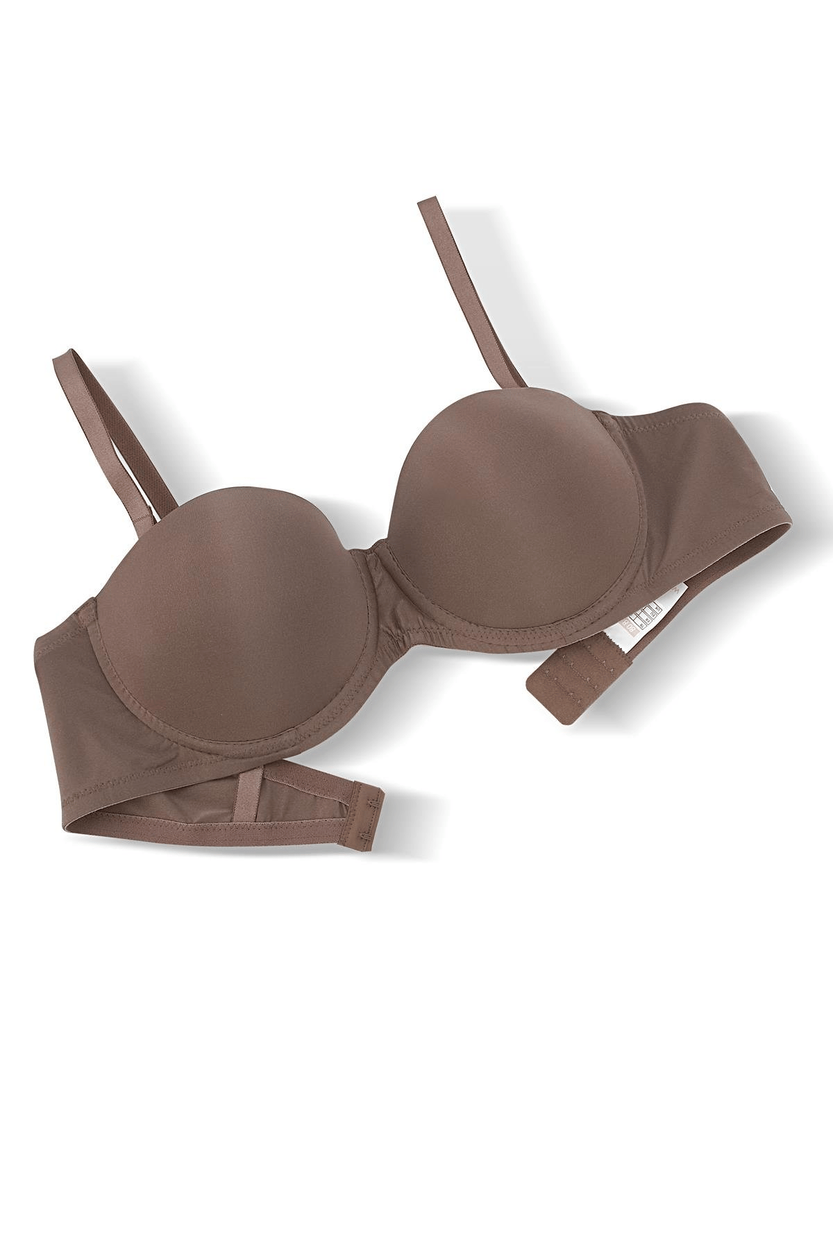 Rosali Tak-Çıkar Askılı Straplez Mikro Sütyen - Push Up, Dolgulu  - Basic - 2539 - Bronz K