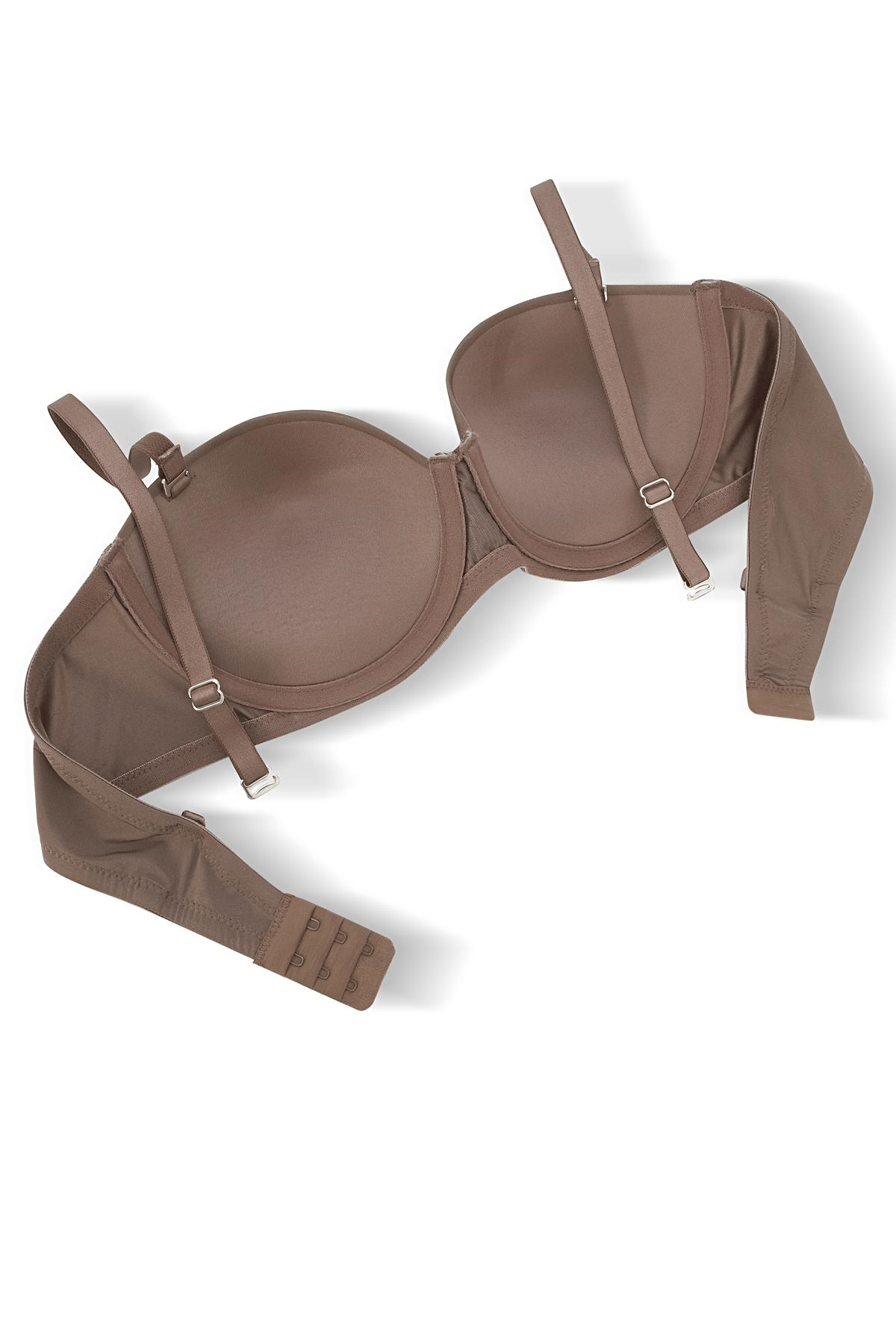 Rosali Tak-Çıkar Askılı Straplez Mikro Sütyen - Push Up, Dolgulu  - Basic - 2539 - Bronz K
