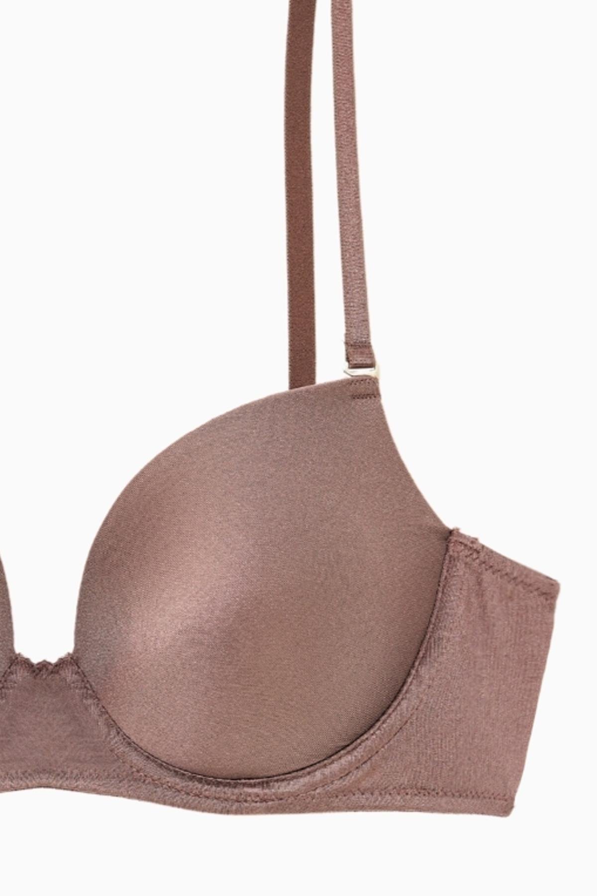 Viola Tak-Çıkar Askılı Mikro Sütyen - Desteksiz - Basic - 2534 - Bronz Kahve