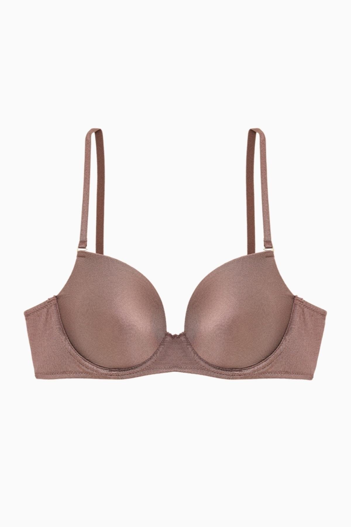 Viola Tak-Çıkar Askılı Mikro Sütyen - Desteksiz - Basic - 2534 - Bronz Kahve