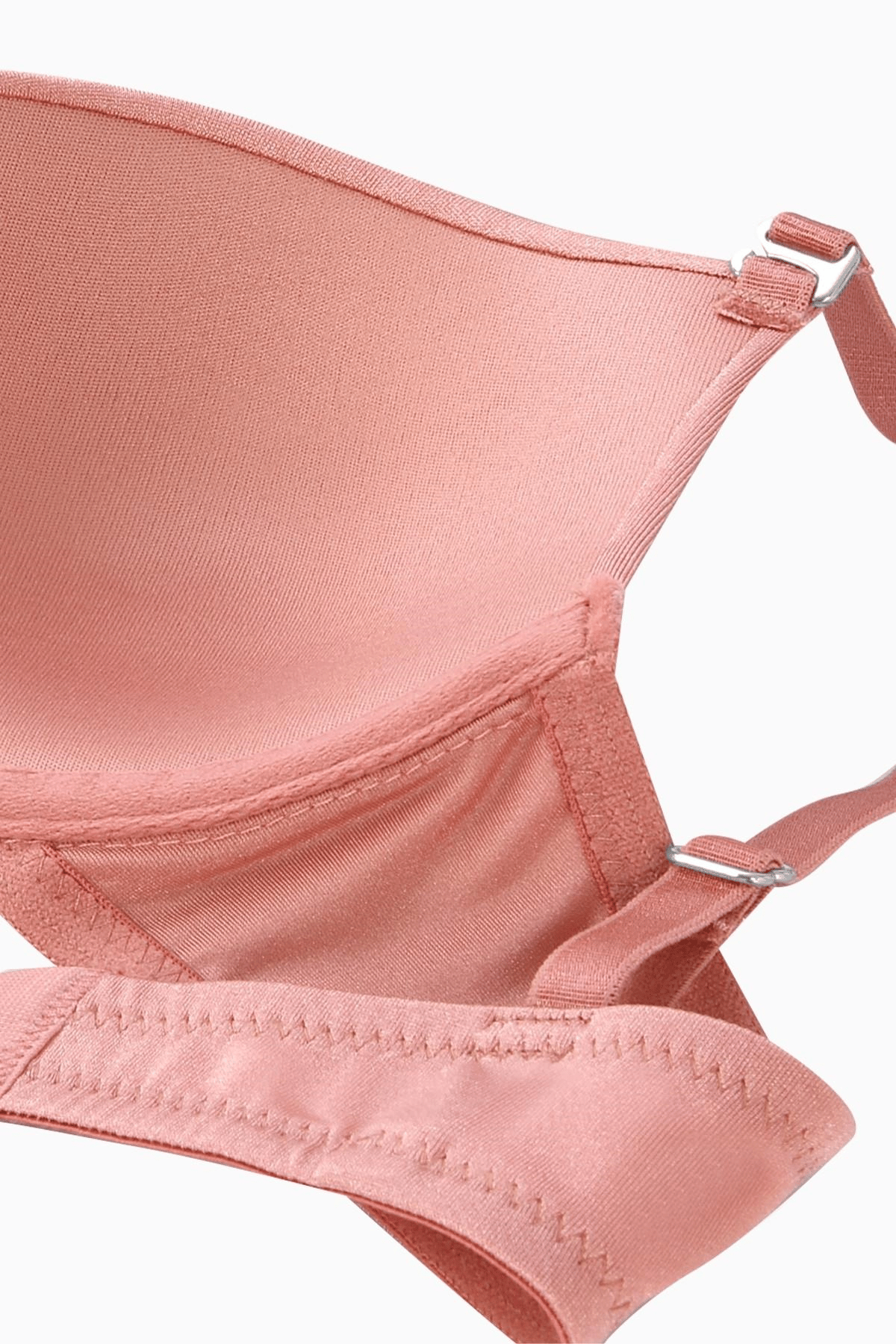 Wonna Alba - T shirt Bra Desteksiz Maksimum Kavrama ve Kusursuz Form - Tak Çıkar Askılı - Gül Kurusu - 2535