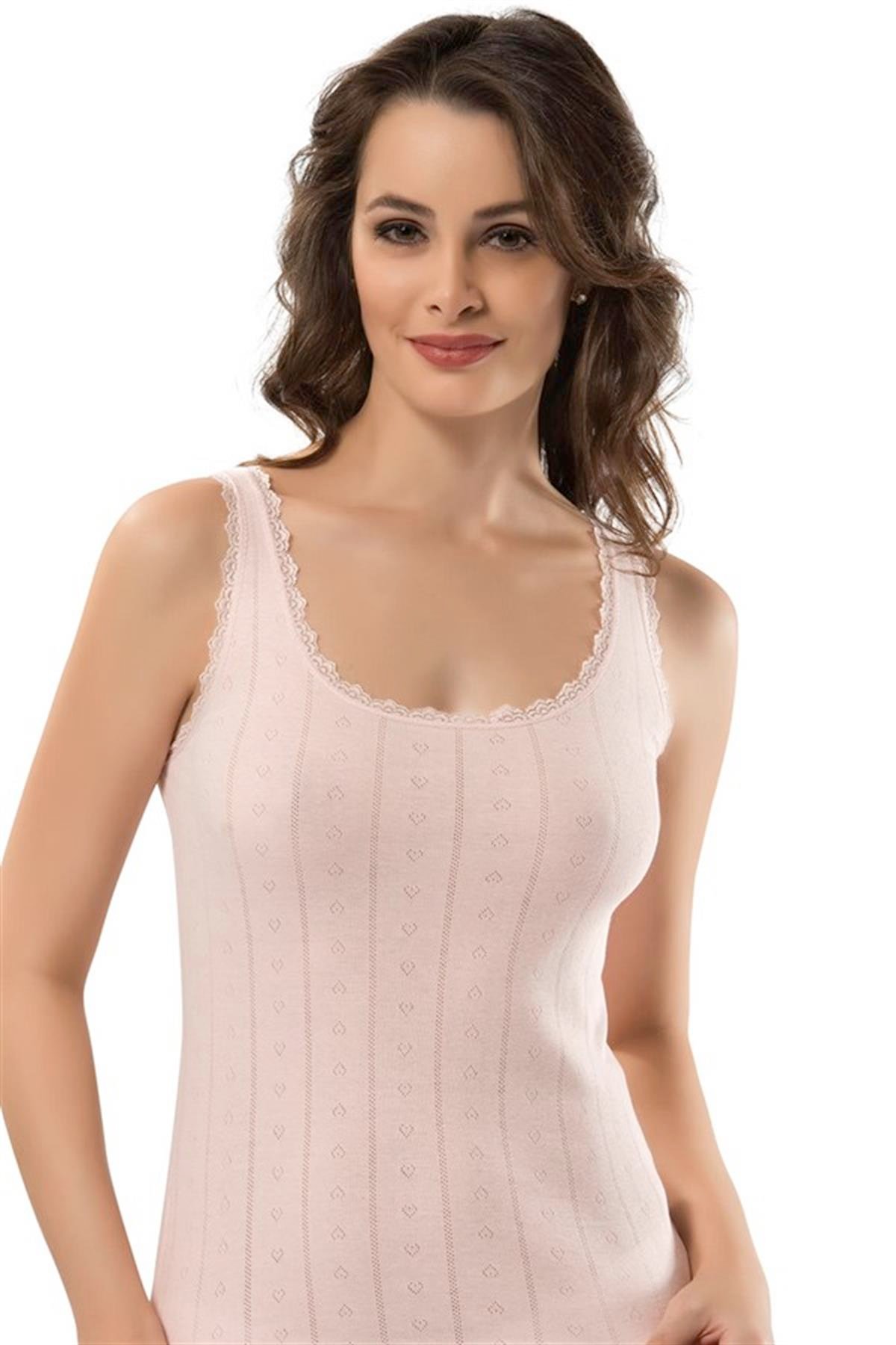 Erdem Pembe Kalp Desenli Ribana Atlet 2206