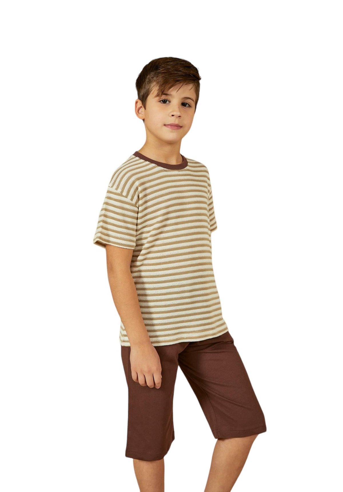 Weweus Kahve Erkek Çocuk Pijama Takımı 816
