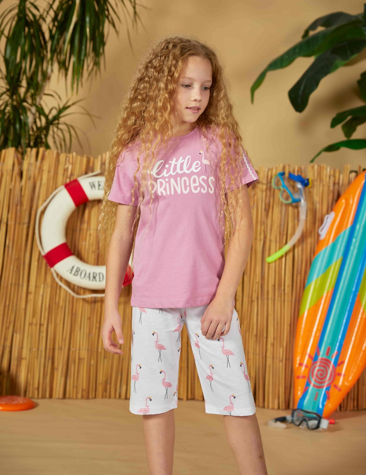 Weweus Lila Kız Çocuk Pijama Takımı 822