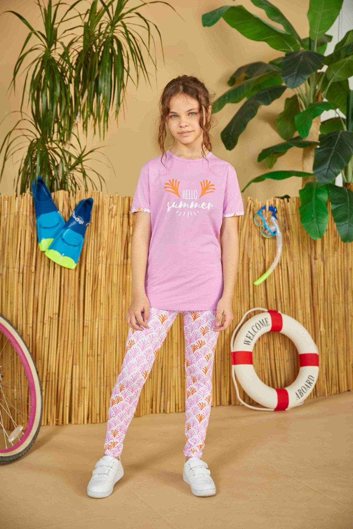 Erdem Weweus Lila Kız Çocuk Pijama Takımı 803