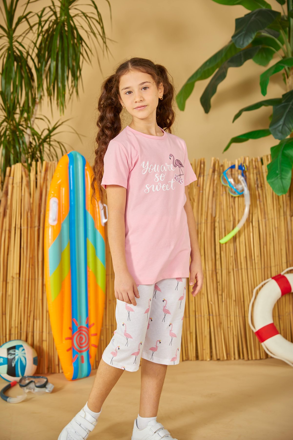 Erdem Weweus Pembe Kız Çocuk Pijama Takımı 801