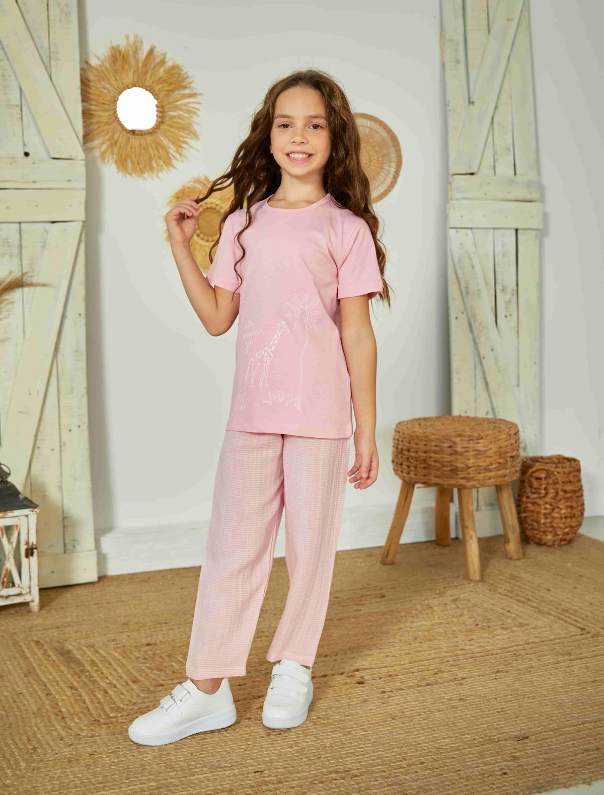 Erdem Weweus Pembe Kız Çocuk Pijama Takımı 823