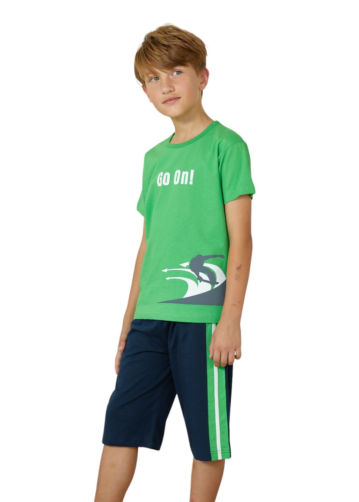 Weweus Yeşil Erkek Çocuk Pijama Takımı 821