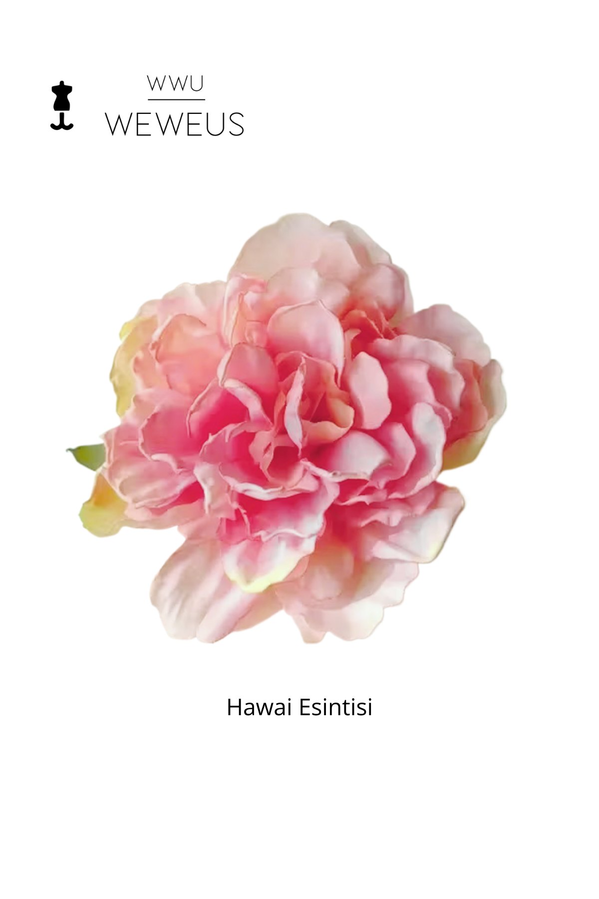 WeWeus Kadın Hawai Stili Pembe Şık Çiçek Premium Toka