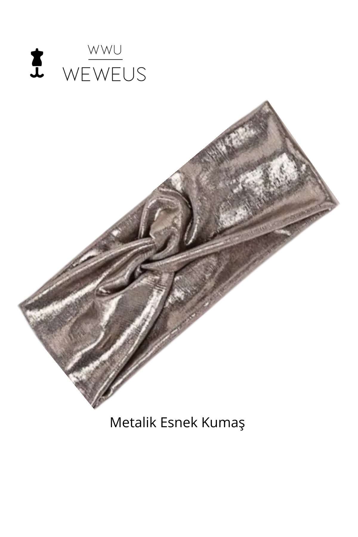 WeWeus Metalik Toprak Renk Premium Kadın Saç Bandı