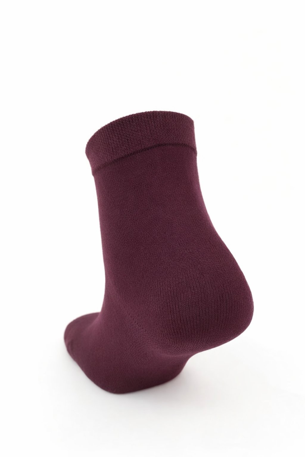 Weweus Yarım Konç Bordo Doğal Süper İnce Bambu Lüks Erkek Çorap 269
