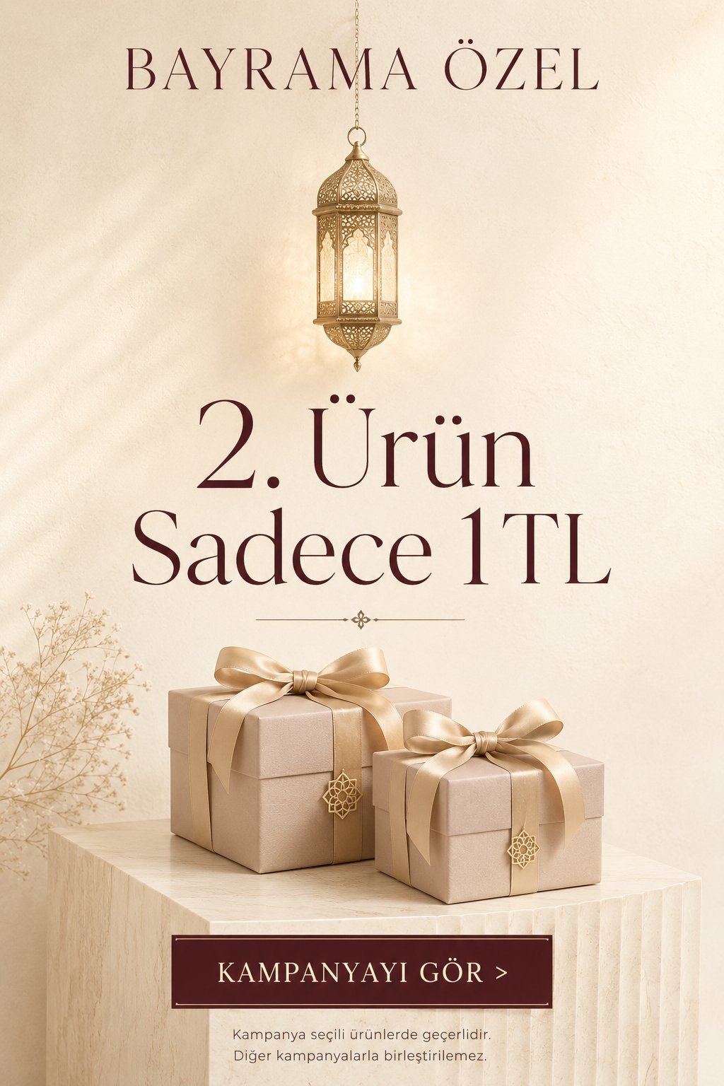 Bayrama Özel 2. Ürün Sadece 1 TL!