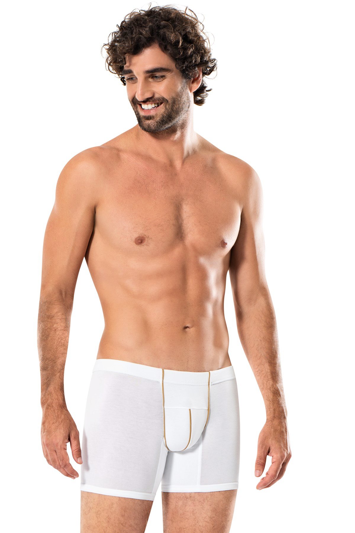 Erdem Beyaz Gold Modal Boxer 1559