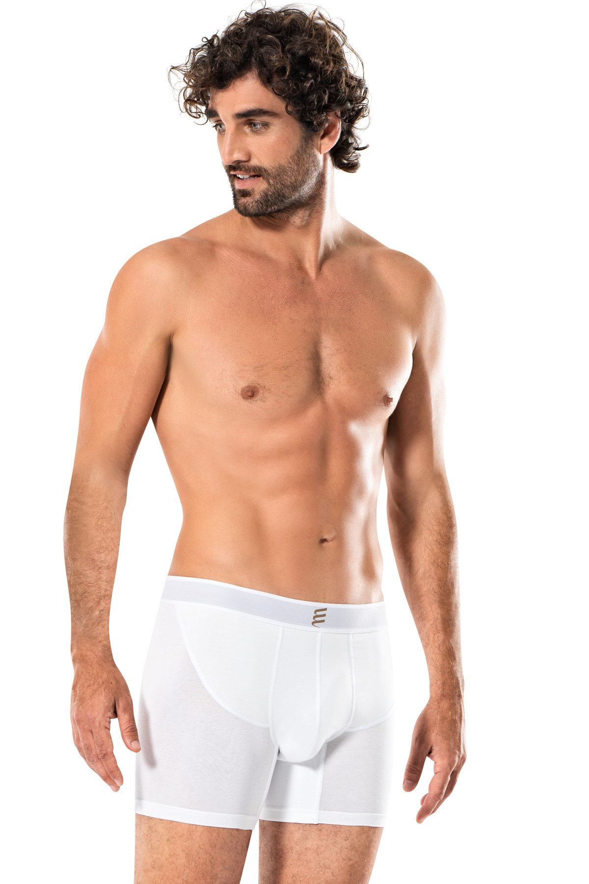 Erdem Beyaz Gold Modal Boxer 1558