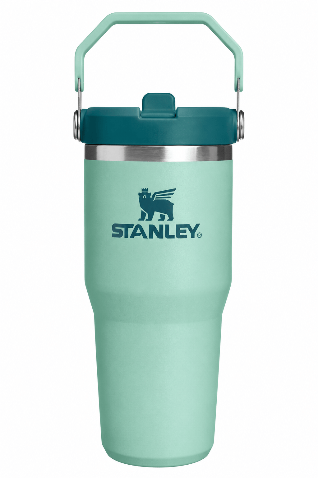 Stanley Yeşil Renk The Iceflow Flip Straw Pipetli Termos Bardak 0,41 LT