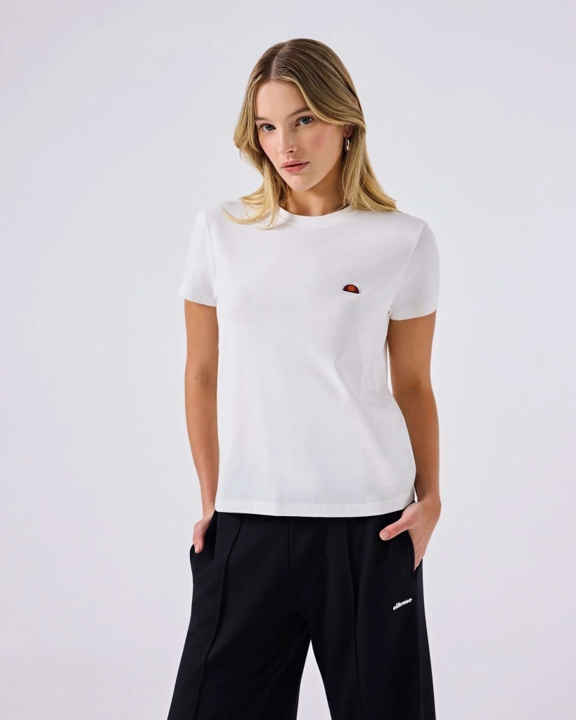 Ellesse 6SF5028-OF Kadın Tişört - Kırık Beyaz