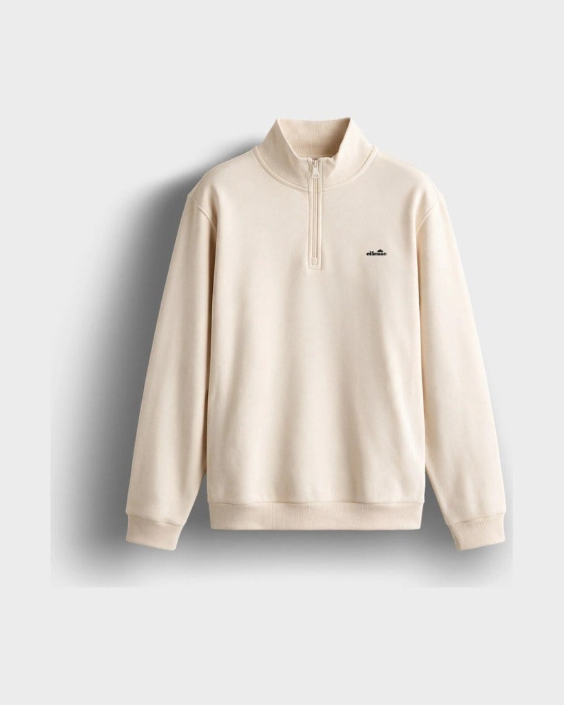 Ellesse 6WM1010-BG Erkek Fermuarlı Sweat Bej