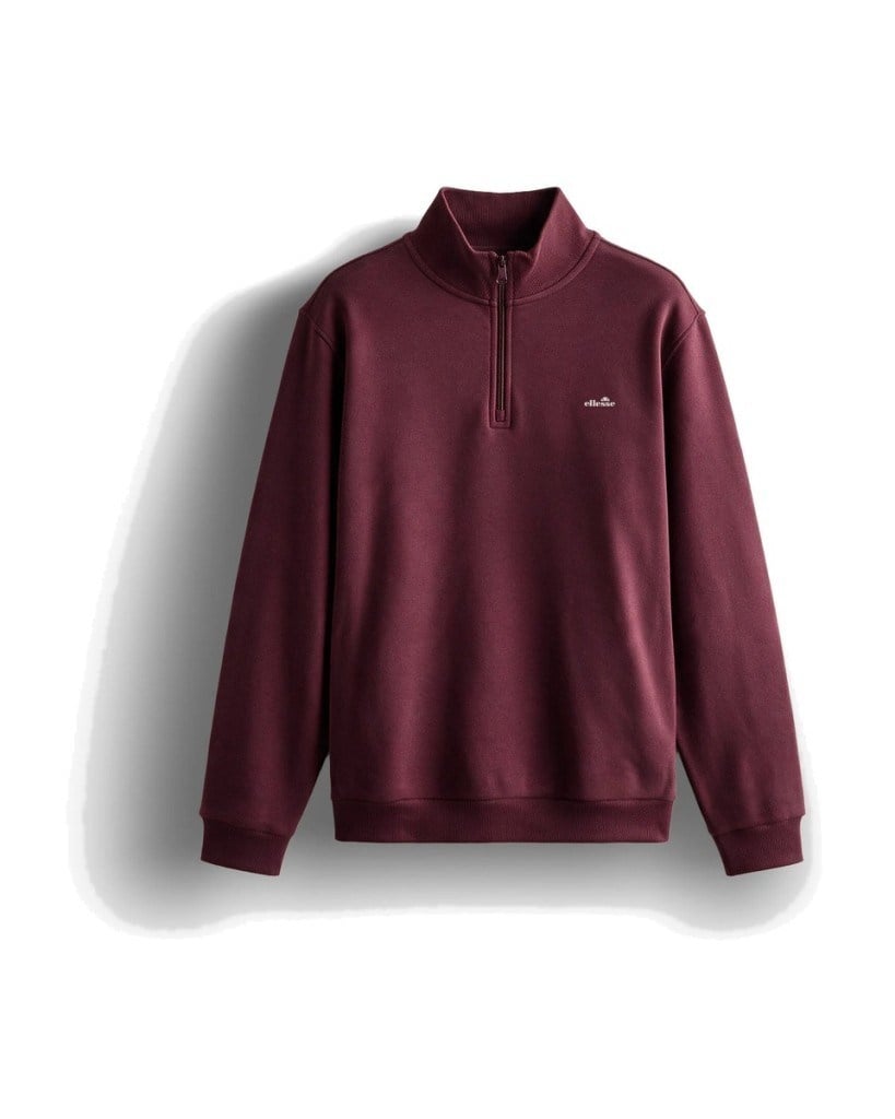 Ellesse 6WM1010-BRD Erkek Fermuarlı Sweat Bordo