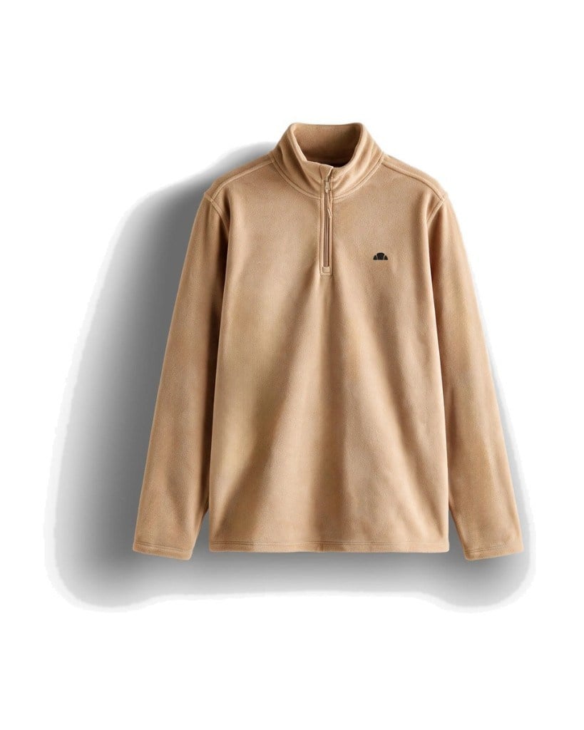Ellesse 6WM1023-BG Erkek Yarım Fermuarlı Polar Bej