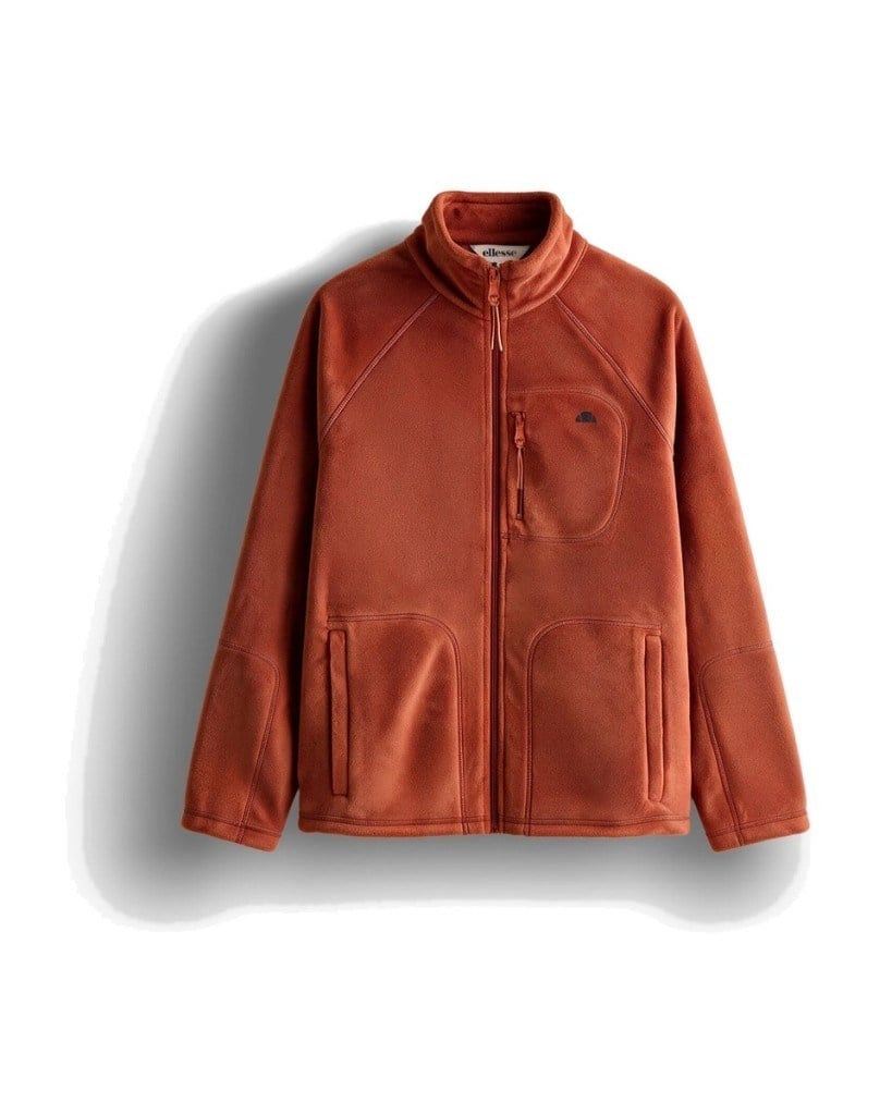 Ellesse 6WM1024-BR Erkek Fermuarlı Polar Ceket Kiremit