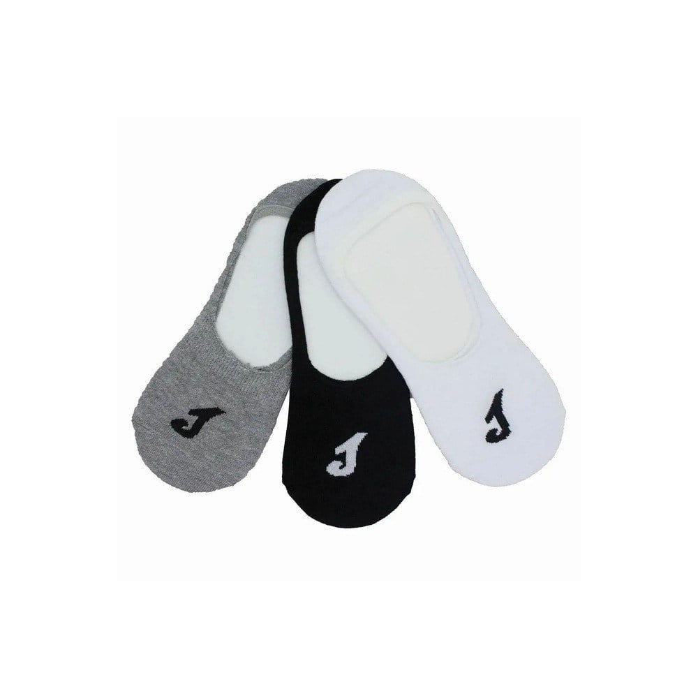 Joma 9212066 Unisex Görünmez Çorap 3'lü - Siyah/Beyaz
