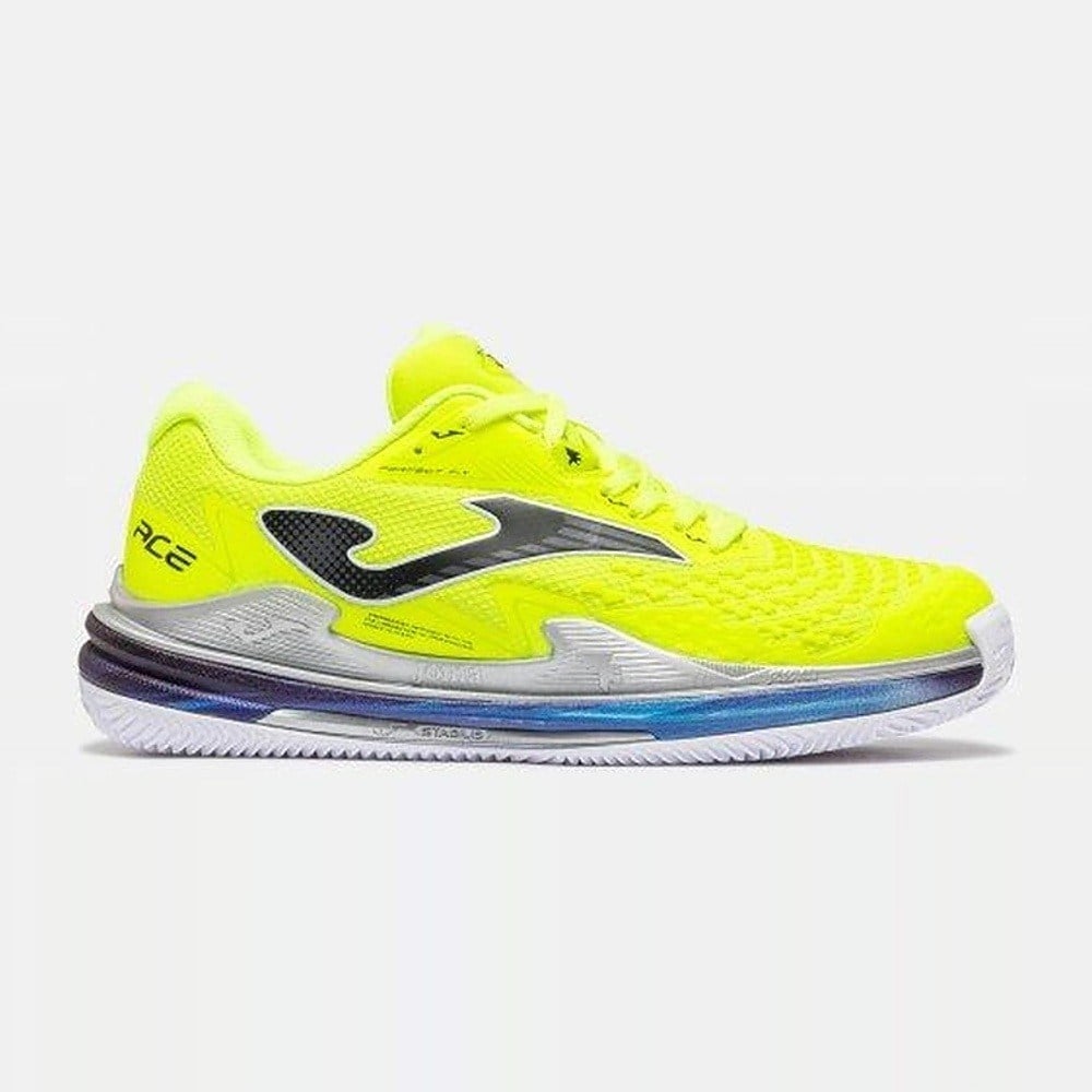 Joma TACEW2609AC Ace Sert & Toprak Kort Erkek Tenis Ayakkabısı - Neon Sarı/Siyah