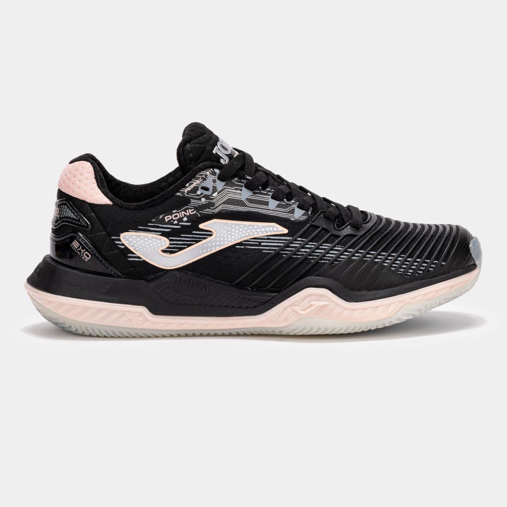 Joma TPOILS2501C Point Toprak Kort Kadın Tenis Ayakkabısı - Siyah