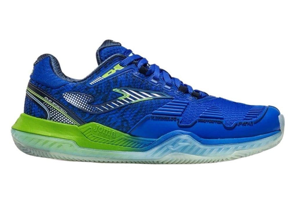 Joma TPOIS2604C Point Toprak Kort Erkek Tenis Ayakkabısı Mavi / Lime Yeşili